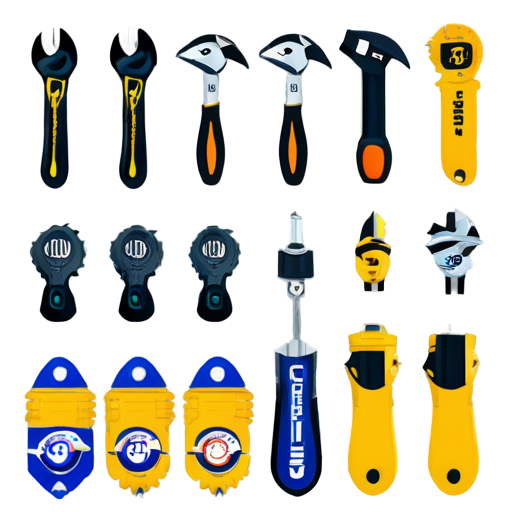 electrical construction tools store, gear - icon | sticker