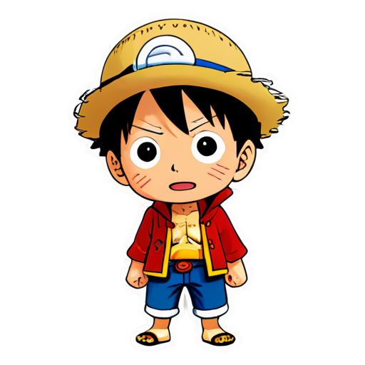 monkey d luffy and naruto - icon | sticker