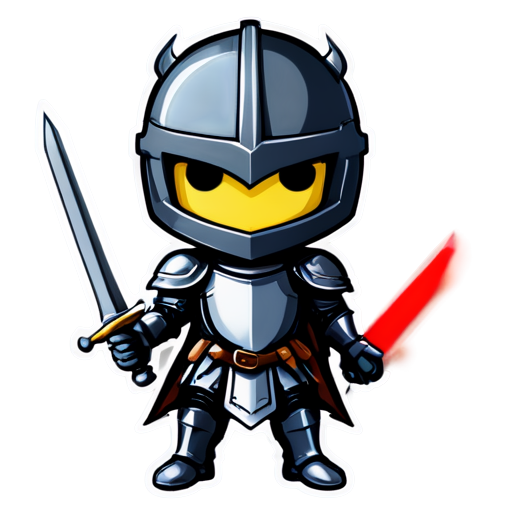 Scary knight - icon | sticker