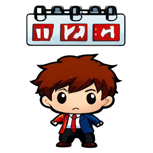 max mental power with calendar management - icon | sticker