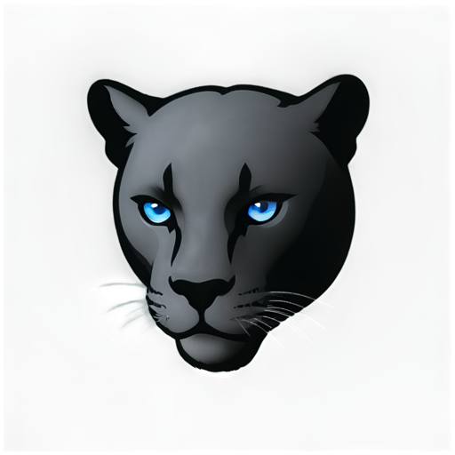 panther head - icon | sticker