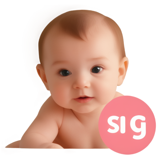 baby girl cute 6 months - icon | sticker