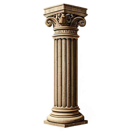 brown castle column icon - icon | sticker