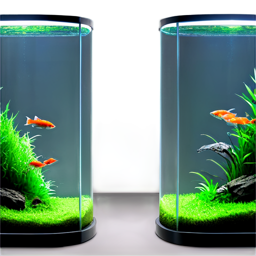 aquarium lighting,focus on the light,and under the light is a simple tank - icon | sticker