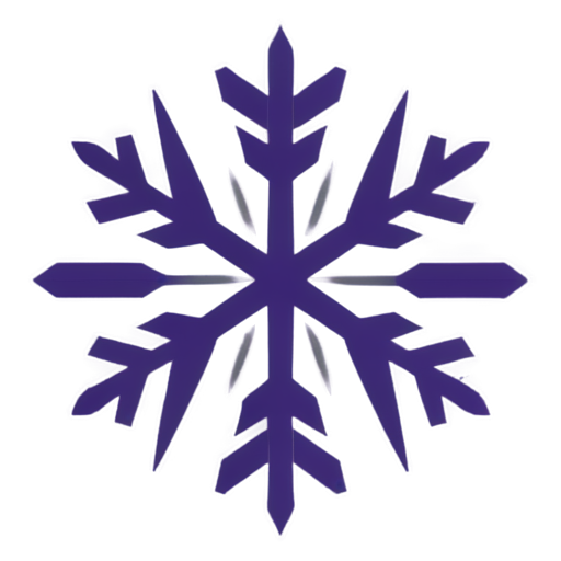 purple snowflake - icon | sticker