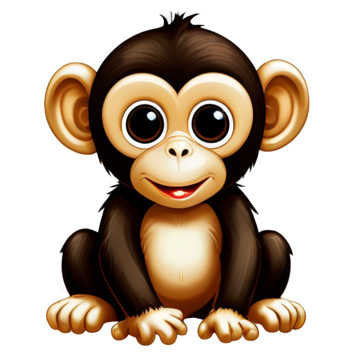 Cute Monkey - icon | sticker