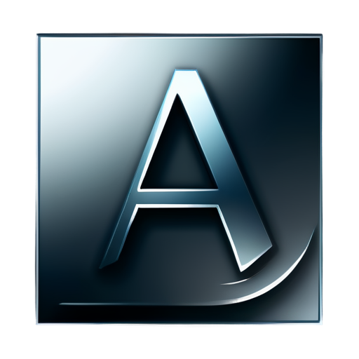 modern bamtan edition ICON for the name Ajay, it can be a letter or initial AJ, dark - icon | sticker