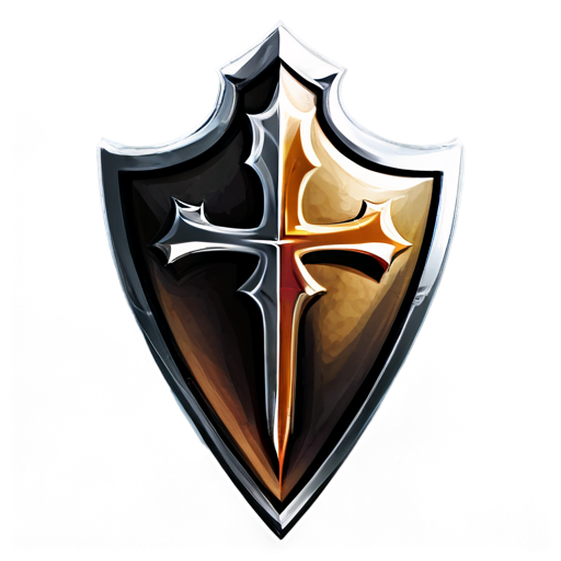 knight holy symbol outline icon - icon | sticker