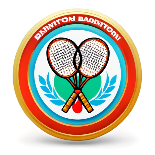 Badminton logo - icon | sticker