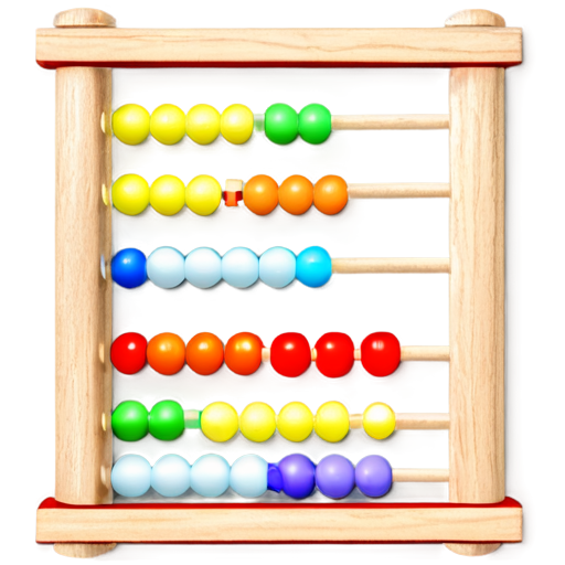 medieval colorful abacus - icon | sticker