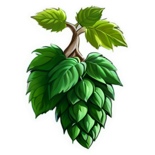 medieval hops, paint style - icon | sticker