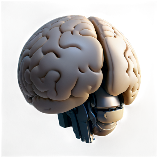 complex 3d render ultra detailed of a beautiful porcelain human brain, cyborg, robotic parts, 150 mm, beautiful studio soft light, rim light, vibrant details, luxurious cyberpunk, lace, hyperrealistic, cable electric wires, microchip, elegant, beautiful background, octane render, H. R. Giger style, 8k - icon | sticker