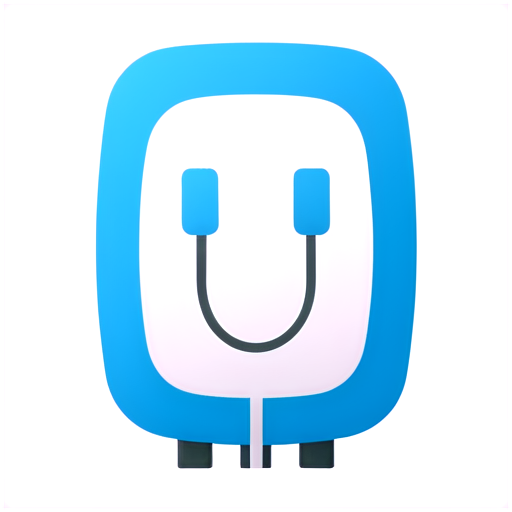 wallbox Charging station electro car, blue, white, sympel, pictogram - icon | sticker