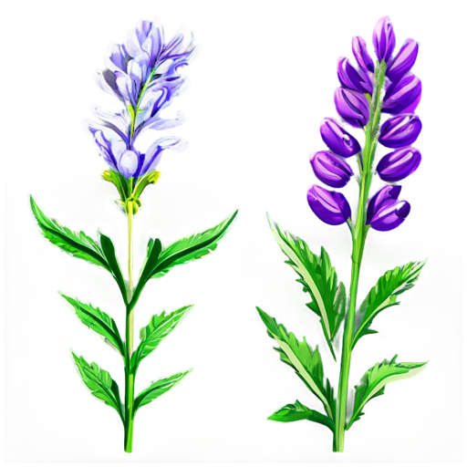 medieval vetch, paint style - icon | sticker