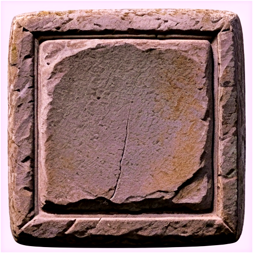 medieval stone square - icon | sticker