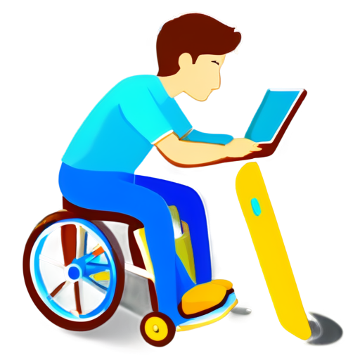 an app icon for disabled children language learning and evaluation,2d, abstract. - icon | sticker