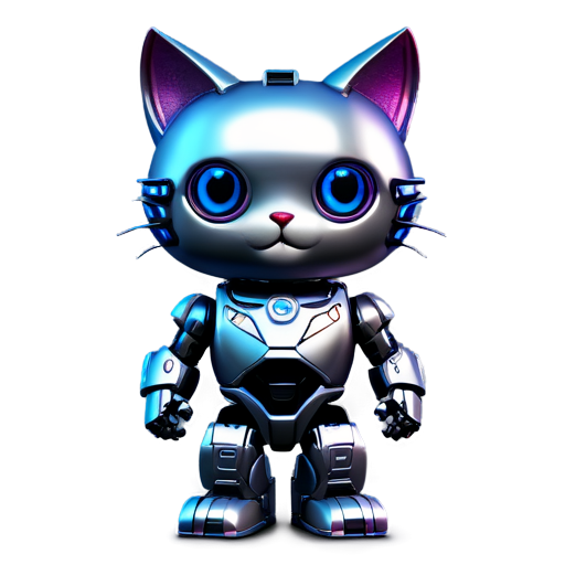 cat man cute robot big radiant adult funcko pop - icon | sticker