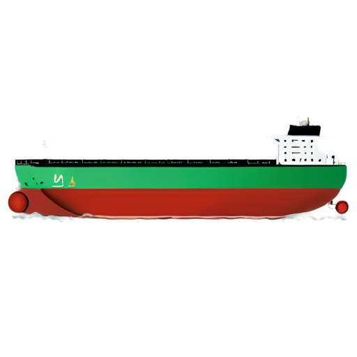 Outlined 2d loaded Fuel Tanker Ship Icon - icon | sticker