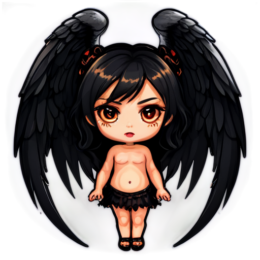 demonic angel - icon | sticker