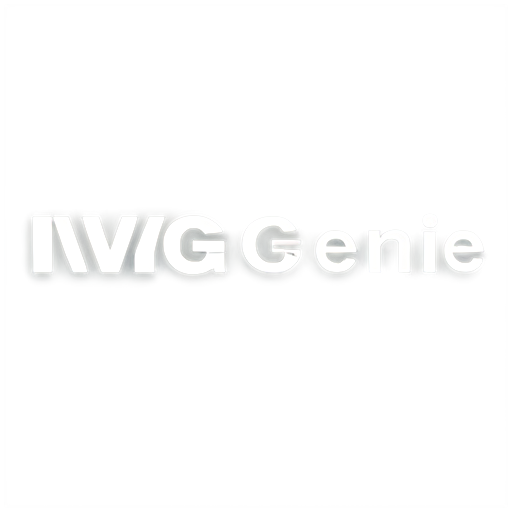 A company logo called "IWG", adding the letters "enie" after for the virtual agent name (IWGenie) - icon | sticker