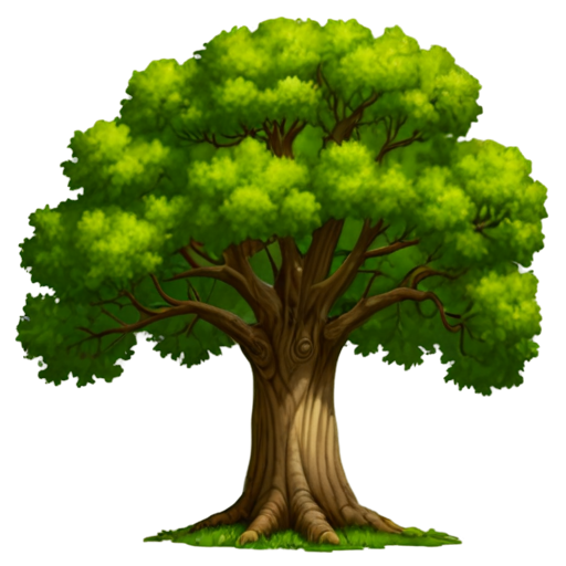 medieval elm tree - icon | sticker