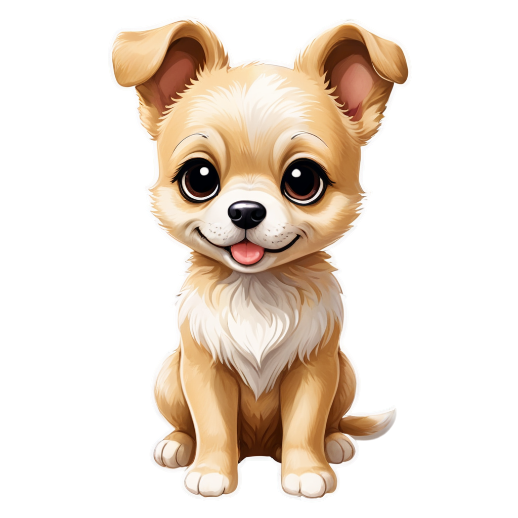 a cute dog - icon | sticker