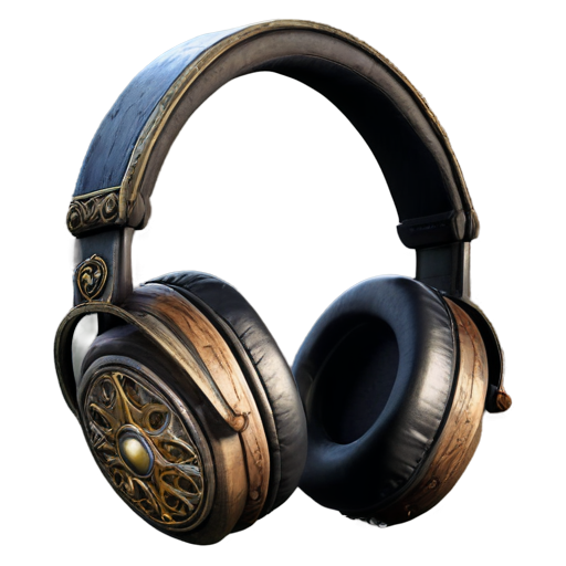 medieval headphones - icon | sticker