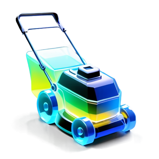 lawn mowing, garden care, landscape design - icon | sticker