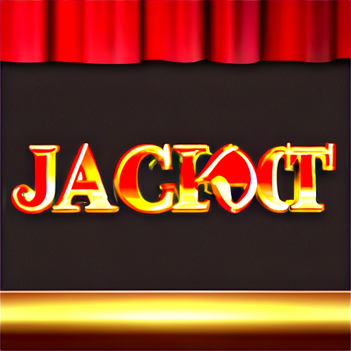 create a logo for feature Jackpot in casino games. Look like a icon. Use this text "Jackpot Strike". Casual vip luxury stile. use gold, red and black colors - icon | sticker