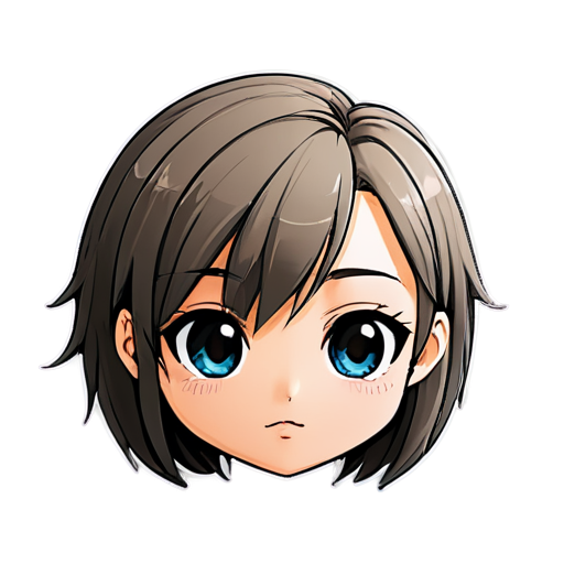 anime face winks - icon | sticker