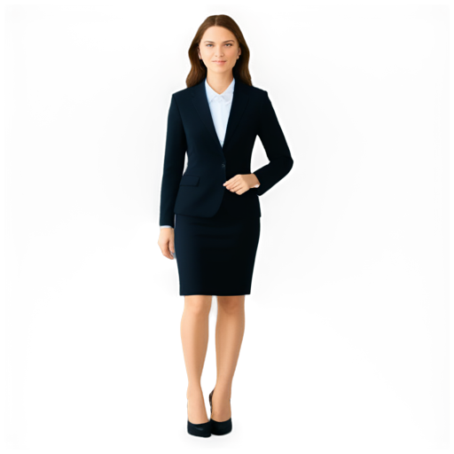 woman in office style - icon | sticker