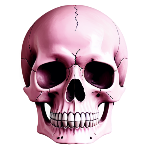 pink skull - icon | sticker