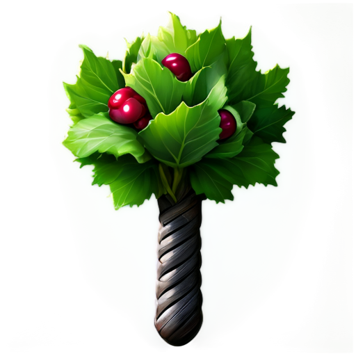 A god fruit used to create Thor's Hammer, Berry Icon, Norse fruit Symbol, Powerful Fruit, Vibrant Colors, Thunder Theme, Bold Design - icon | sticker