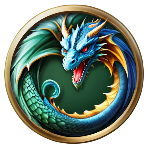 dragons circle icon - icon | sticker