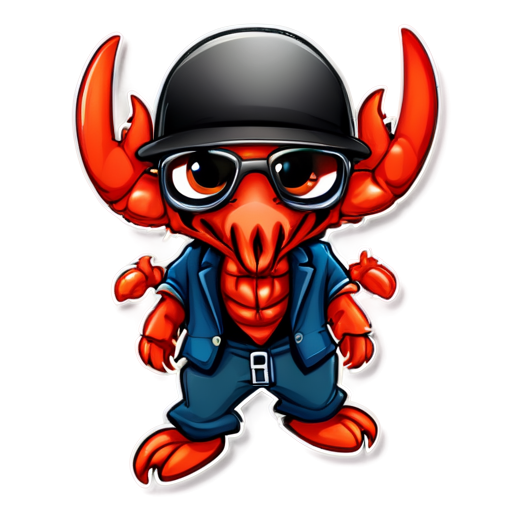 lobster gangster - icon | sticker