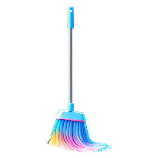 A rainbow mop - icon | sticker