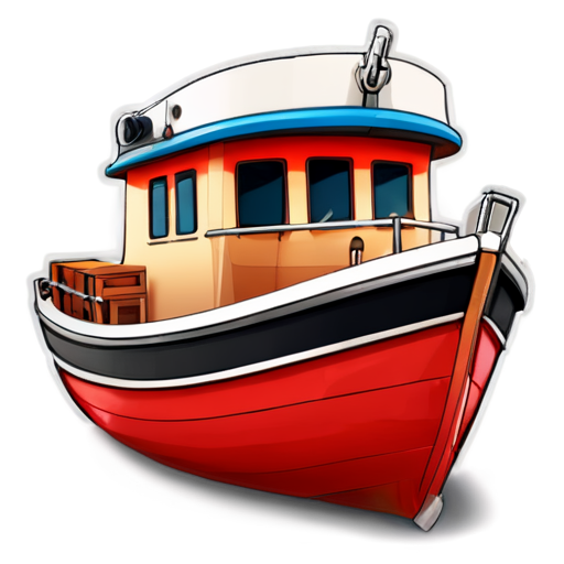 Boats kater yaht - icon | sticker