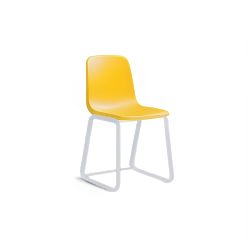 paperclip blending into office chair - icon | sticker