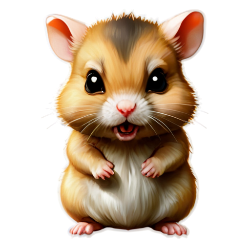 Angry hamster - icon | sticker