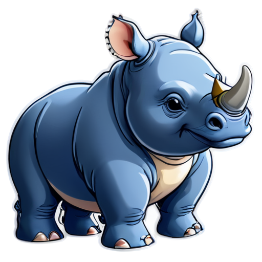 rhinoceros - icon | sticker