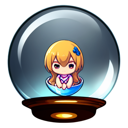 crystal ball - icon | sticker