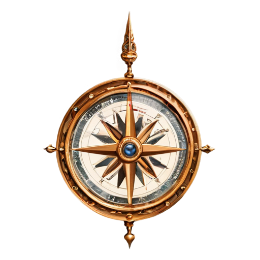 medieval compass - icon | sticker