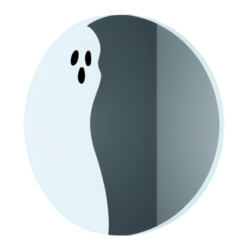 woman ghost in the mirror, horror. - icon | sticker