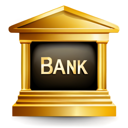 a bank service icon modern style - icon | sticker