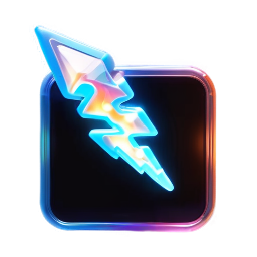 fire with lightning interaction - icon | sticker