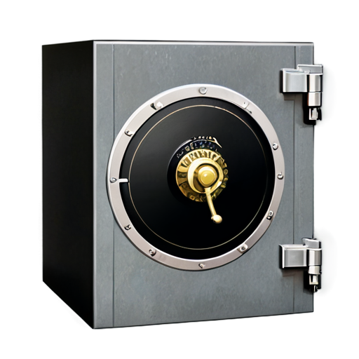 bank vault round safe - icon | sticker