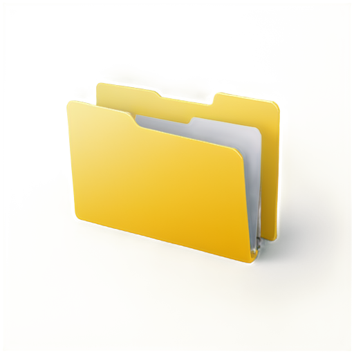 Yellow, Closed, Empty Folder - icon | sticker