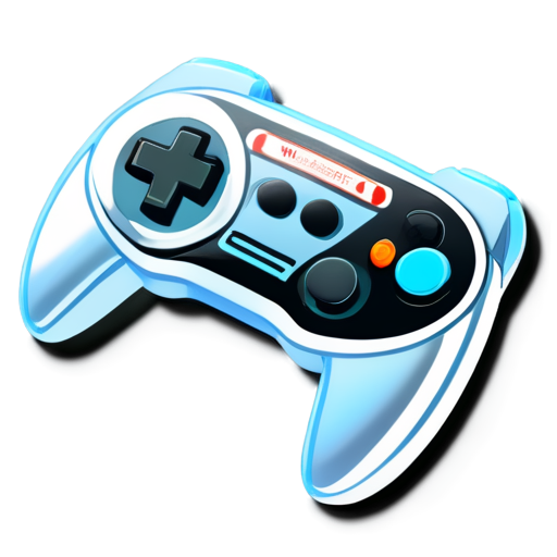 A futuristic nintendo gamepad - icon | sticker