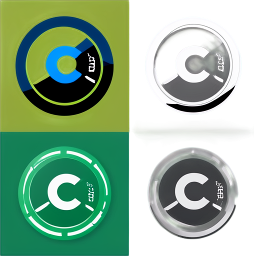 Create a modern and tech-savvy logo for the studio CodeLab. The logo should reflect the studio's mission: teaching programming, sharing projects, and providing assistance from experienced programmers. Use colors associated with technology and innovation, such as blue, green, and silver. The logo should be minimalist and include elements related to programming, learning, and collaboration. Consider incorporating icons such as computers, code, or networks to emphasize the technological aspect and community interaction - icon | sticker