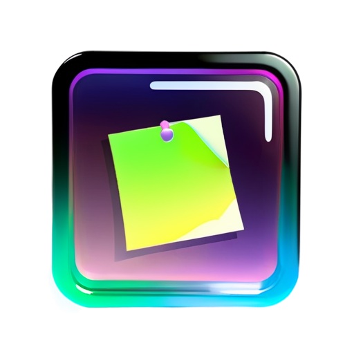 a sticky note browser tab, flat style, green - icon | sticker